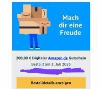 200€ Amazon Gutschein für 130€ / bitte erst lesen dann anschreibe Nordrhein-Westfalen - Pulheim Vorschau