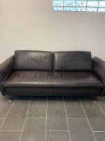 Schwarze Echt- Ledercouch Länge 190cm Hessen - Dornburg Vorschau