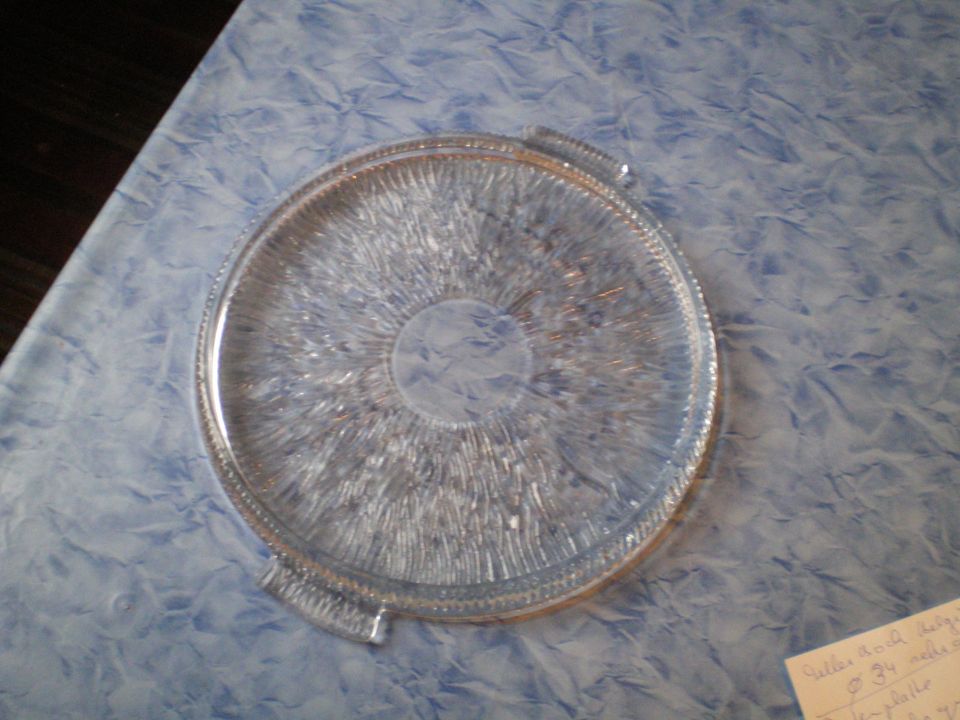 Kuchenplatte 27cm Kristallglas in Roxel