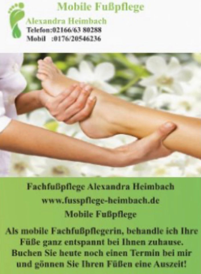 Mobile Fußpflege in Mönchengladbach