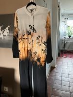 Ulla Popken Maxikleid, 46/48, Langarm, beige/orange/schwarz Bayern - Landshut Vorschau