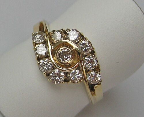 Vintage ♦️ Brillant Ring 585 14kt Gold Diamant Brillanten ♦️ 7675 in Lichtenberg (Oberfranken)