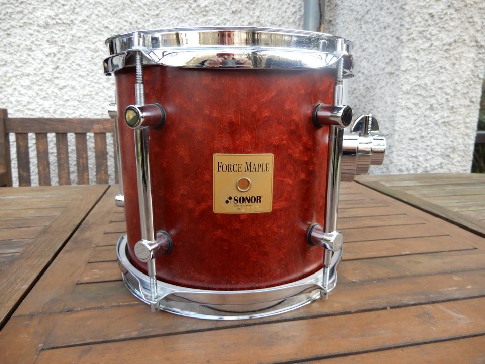 Sonor Force Maple Tulip Red Tom FT 310 10 x 9 Germany in Meckenheim