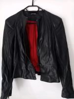 Leder Imitat- Jacke von Zara Gr. S 36 schwarz rot Brandenburg - Brandenburg an der Havel Vorschau