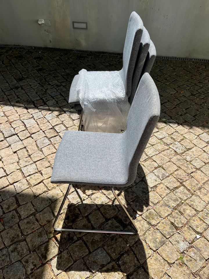 4 Ikea Volfgang / Lillanäs Stühle grau in Wuppertal