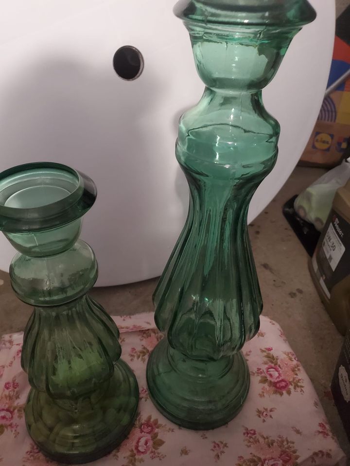 Vase grün gut zwei Stück  zusammen  10€ in Germersheim