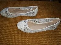 Ballerinas Größe 38 weiß Spitze wie neu Wandsbek - Hamburg Bramfeld Vorschau