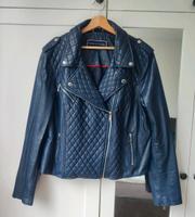 ungetragene Tommy Hilfiger Jacke Marineblau Kunstleder Saarland - Perl Vorschau
