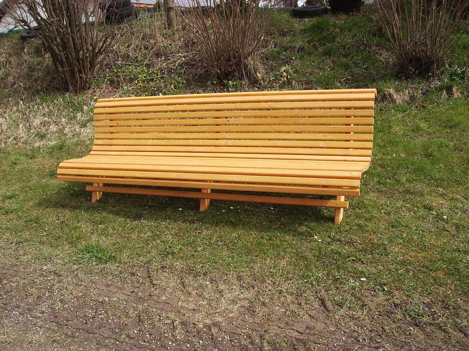 Hausbank Gartenbank Sommerbank Fichte fertig lasiert ca 2,5m in Tyrlaching