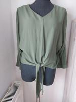 VIVANCE Bluse Schlupfbluse Viskose - khaki - Gr. 40 Sachsen - Werdau Vorschau