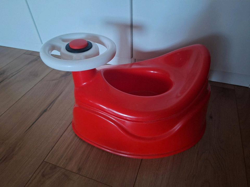 BIG Auto Potty Kindertoilette mit Hupe rot in Münchsteinach