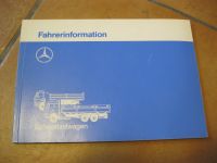 Mercedes Schwerlastwagen Fahrerinformation LKW 10/1991 Niedersachsen - Bokel Vorschau