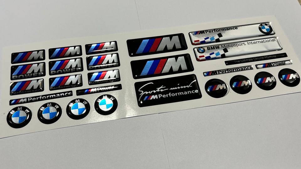 2 x 3D Gel BMW M Power Sticker Abzeichen Aufkleber Tuning in  Baden-Württemberg - Böblingen, Tuning & Styling Anzeigen
