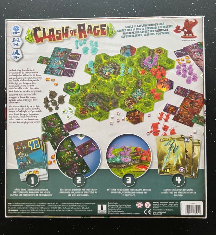 Clash Of Rage, deutsch, Kickstarter Version, All-In in Regen