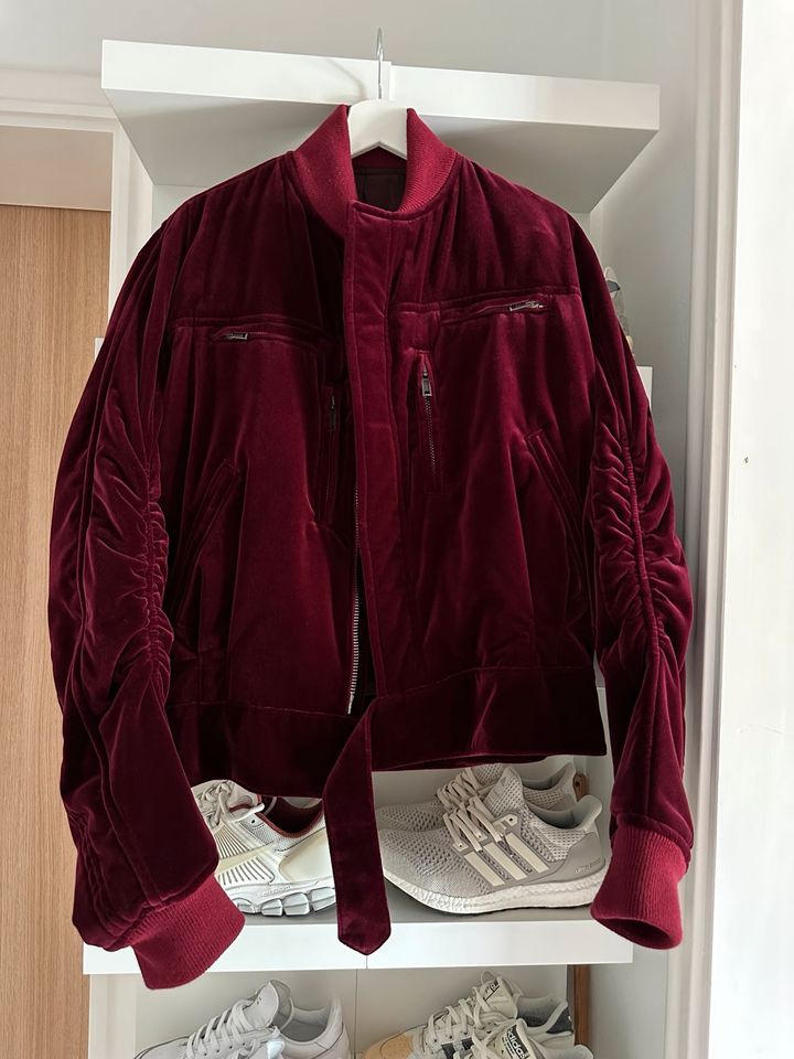 Haider Ackermann Velvet Bomber Jacket in Stallwang