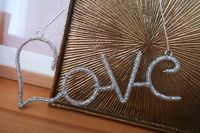Schriftzug Perlen Love Deko Hochzeit Kranz DIY Geschenk Anhänger Bayern - Lohr (Main) Vorschau