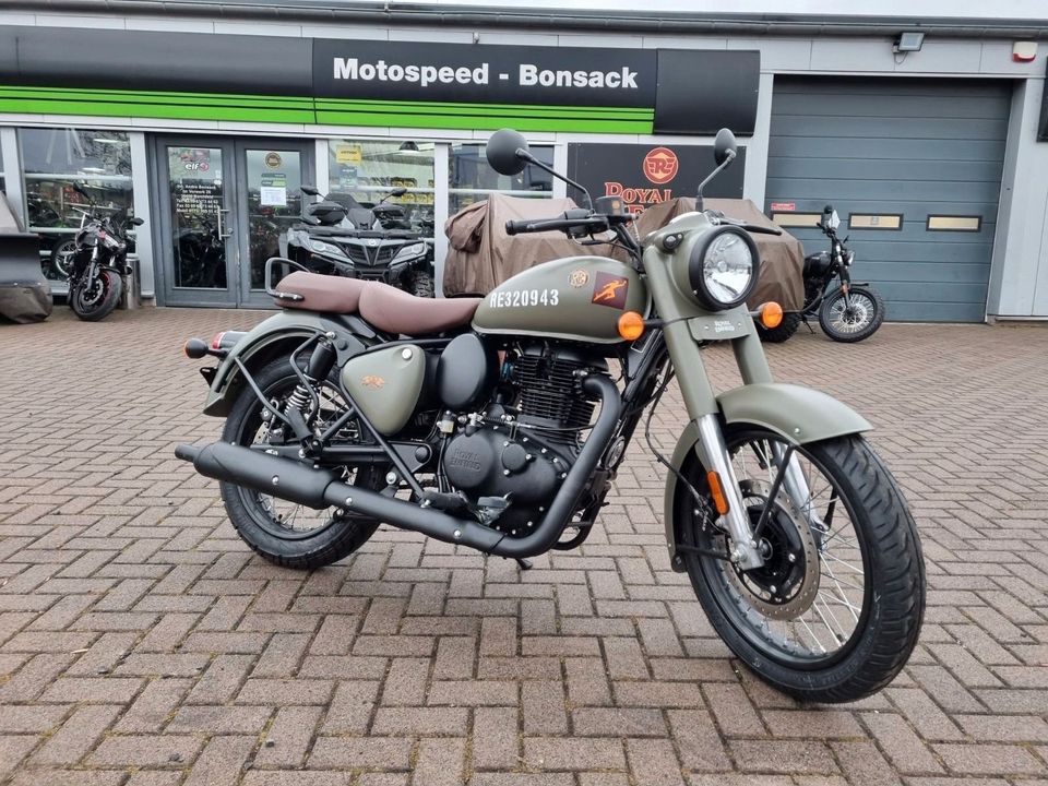 Motorrad Bike Royal Enfield Classic 350 ABS Dark und Signals in Barchfeld