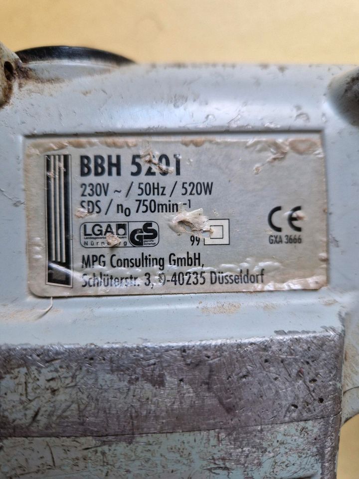 Bohrhammer BBH 5201 mit SDS Aufnahme. in Hafenlohr