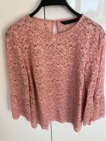 Zara Bluse Shirt Rosé Spitze Volants S 34/36 Nordrhein-Westfalen - Tönisvorst Vorschau