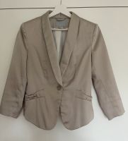 Blazer H&M 36 S 3/4 arm beige gold glänzend Baden-Württemberg - Freiburg im Breisgau Vorschau