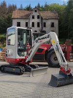 1,86t Takeuchi Bagger / Minibagger m. Schnellw. mieten / leihen Nordrhein-Westfalen - Marienheide Vorschau