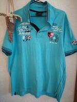 Poloshirt türkis Shirt Herren Shriftprint BPC 52 45 XL Thüringen - Harth-Pöllnitz Vorschau