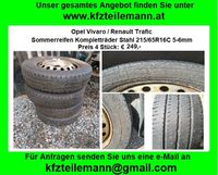 Sommerreifen Komplett Räder Opel Vivaro, Renault Traffic, Nissan Bayern - Kirchham Vorschau
