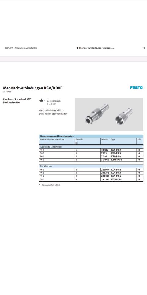 Festo, Buchsen, 208 380 in Sulzbach-Rosenberg