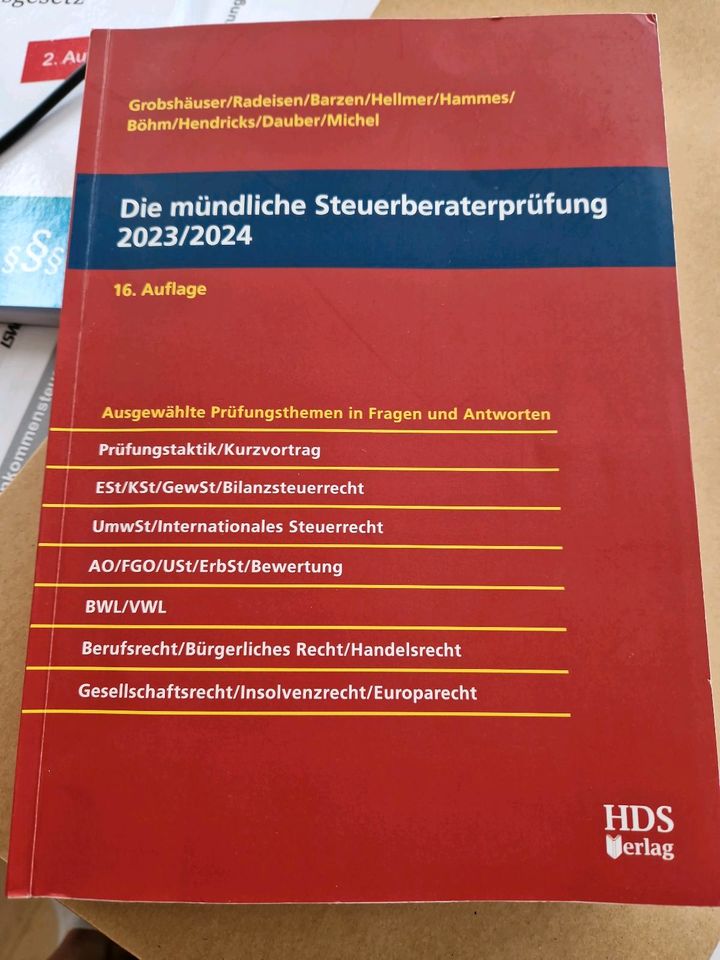 Die mündliche Steuerberaterprüfung 2023/2024 Steuerberater in Chieming