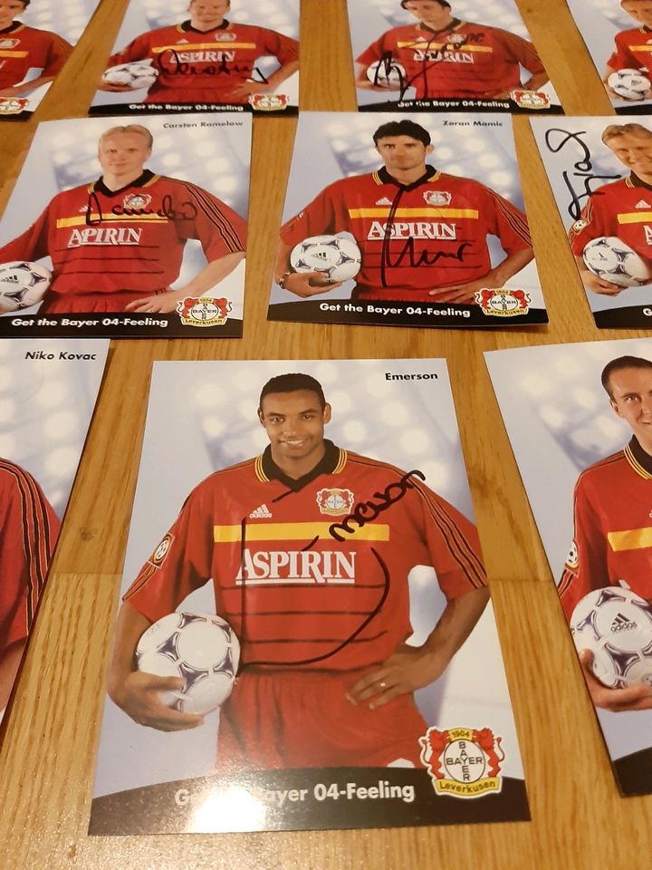 autogrammkarten bayer leverkusen saison 1998/99 in Leipzig