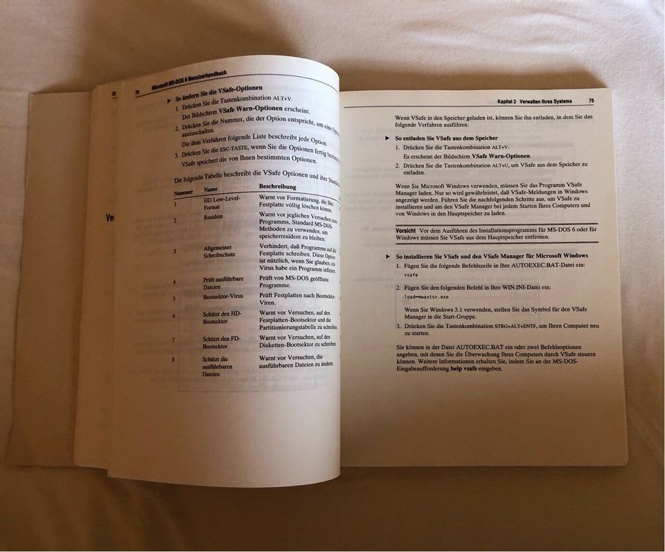 Microsoft MS-DOS 6.2 Benutzerhandbuch in Forst