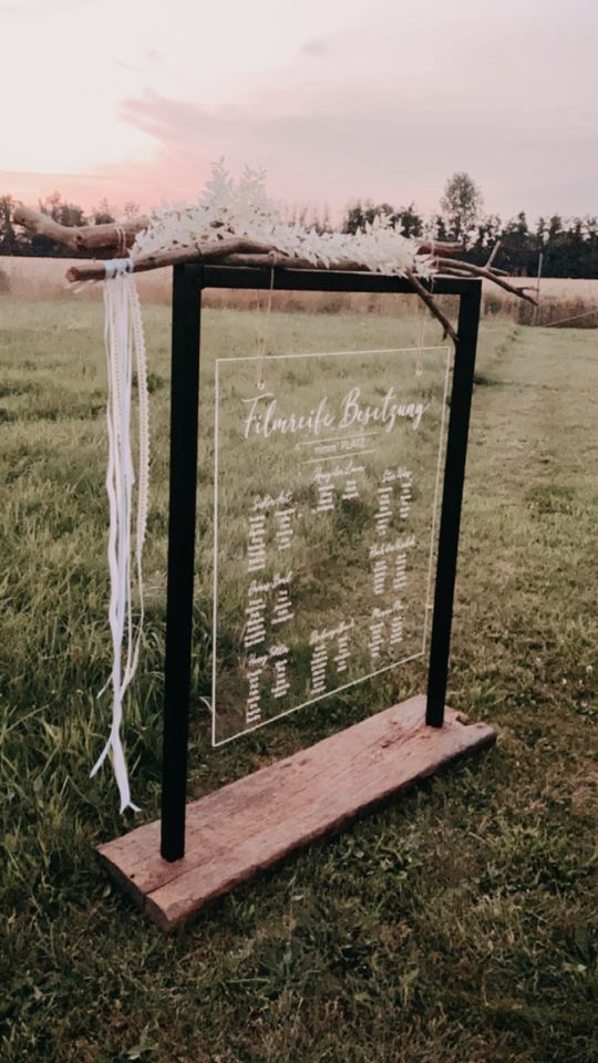 Verleih Sitzplan Schilder Hochzeit Feier Trauung Vintage in Espelkamp