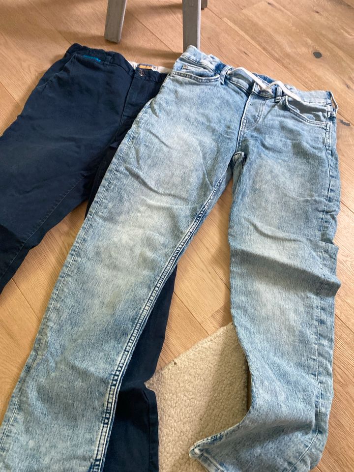 Chino Jeans set gr 152 blau im set zusammen wie neu in Wohltorf