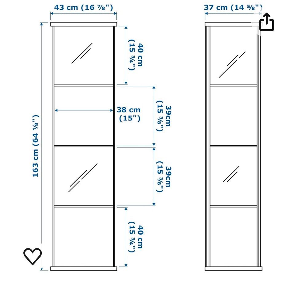 Ikea Vitrine Detolf - noch 1 Stück verfügbar :) in Oerlinghausen