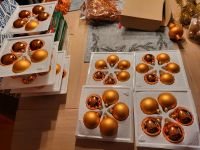 Weihnachten Baumschmuck Kugeln Glas Orange Lametta Schleswig-Holstein - Hüsby Vorschau