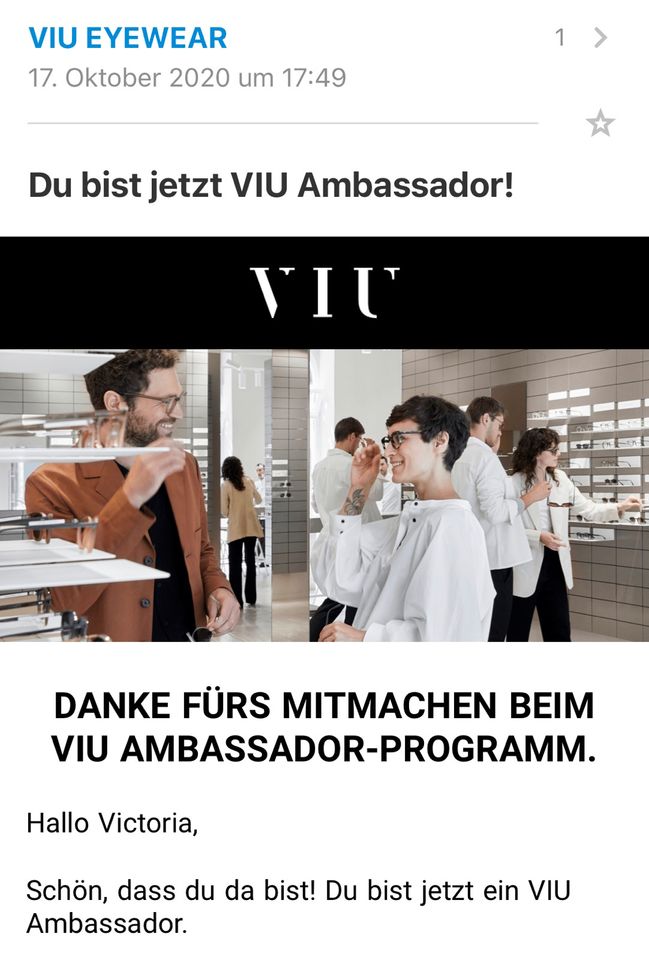 Gutschein Viu Eyewear Brille in Düsseldorf