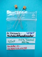 2x 1500 pF/ 1,5 nF Kemet Keramik-Vielschichtkondensator C0G;100 V Niedersachsen - Eystrup Vorschau