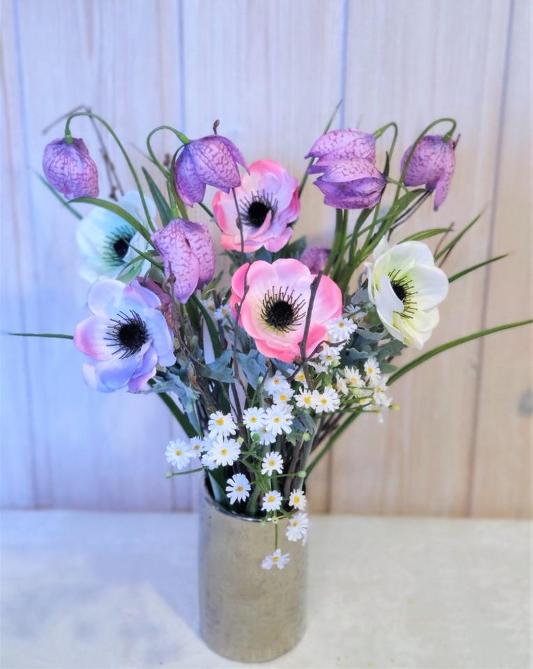 Neu Frühlingsstrauß Ranunkel Schachbrettblume Blumenstrauß in Großbreitenbach