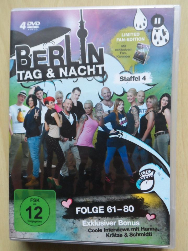 Berlin Tag und Nacht Staffel 4 # 4 DVD's 894 Min. in Ludwigshafen