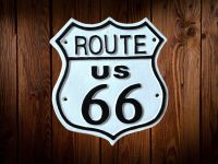 Route 66 aus Gusseisen #usa #route66 #schild #werkstatt Rheinland-Pfalz - Walhausen  Vorschau