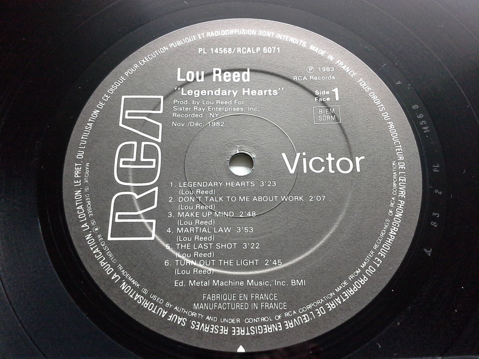 Lou Reed - Legendary Hearts (LP) in Bad Kissingen