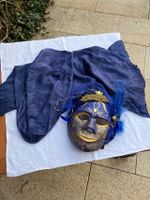 Maske, Gipsmaske venezianisch Harlekin, Pharao Karneval Fasching Baden-Württemberg - Marbach am Neckar Vorschau