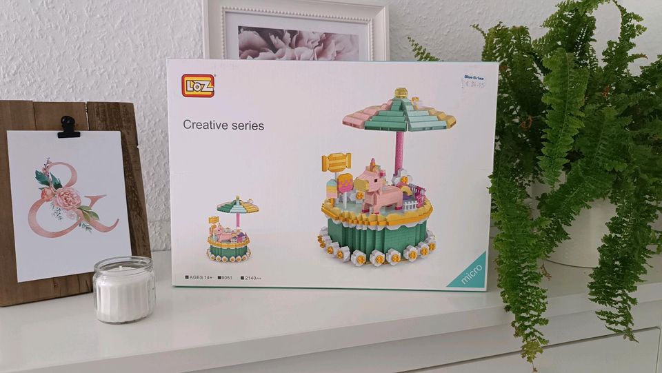 NEU Ostern LOZ Mini Lego Klemmbausteine Nr. 9051 Einhorn Kuchen in Weißenfels