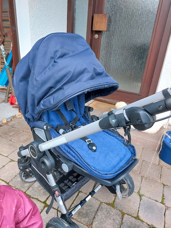 Teutonia Bliss blau Kombi Kinderwagen Buggy in Offenburg