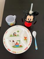 Kindergeschirr Kinderteller Tasse Löffel Flasche Mickey Mouse München - Schwabing-Freimann Vorschau