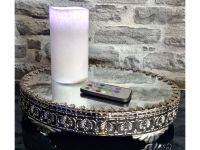 2-tlg. Spiegeltablett & großer LED Kerze Kerzentablett Tisch Deko Hannover - Linden-Limmer Vorschau