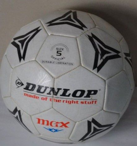 Fußball DUNLOP Lederfußball neuwertig Gr.5 durable lamination wei in Nürnberg (Mittelfr)