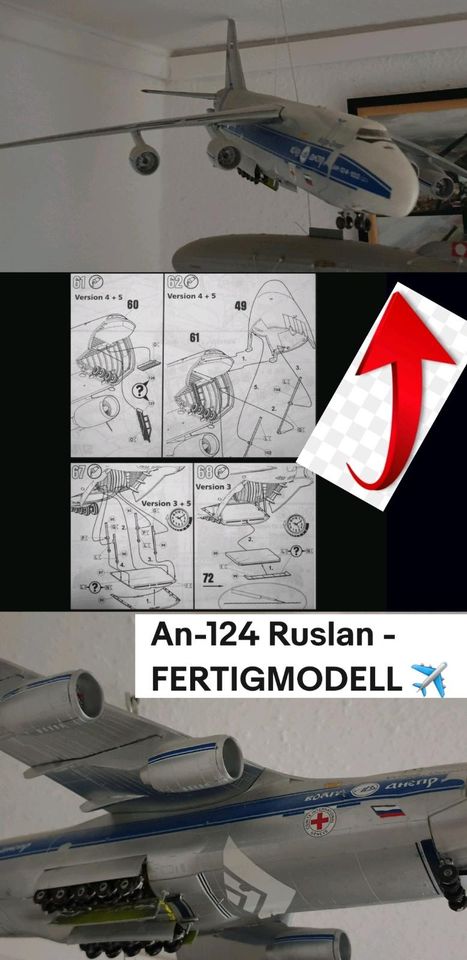 Antonov An-124 Ruslan - FERTIGMODELL 1: 144 Nr.: 04221 Gebraucht in Zwickau