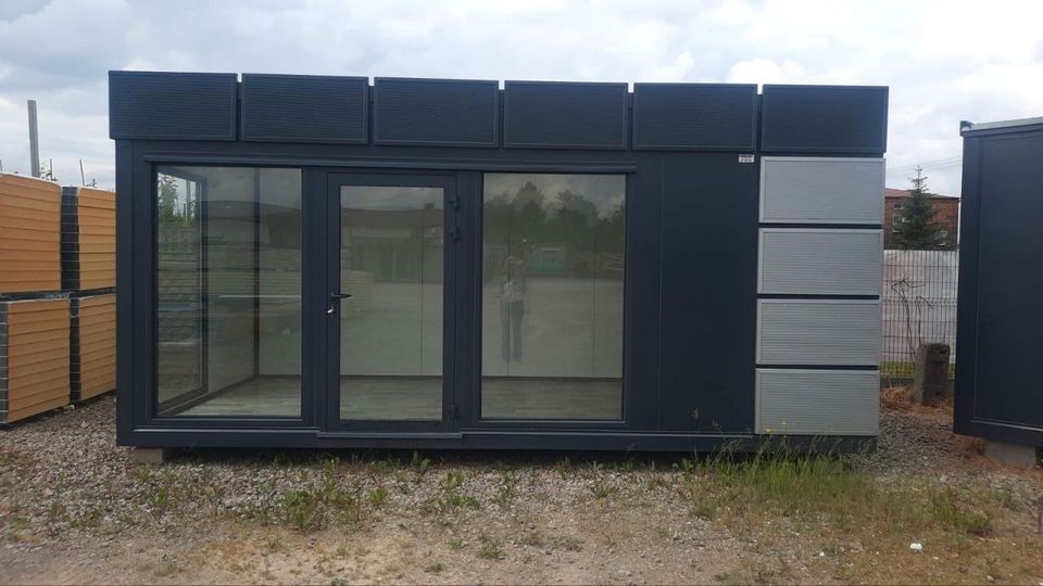 Bürocontainer 18 m2 Klimaanlage/Heizung Gedämmt Gartenhaus Büro in München