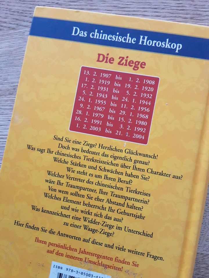 Buch "Die Ziege" Das chinesische Horoskop in Nandlstadt